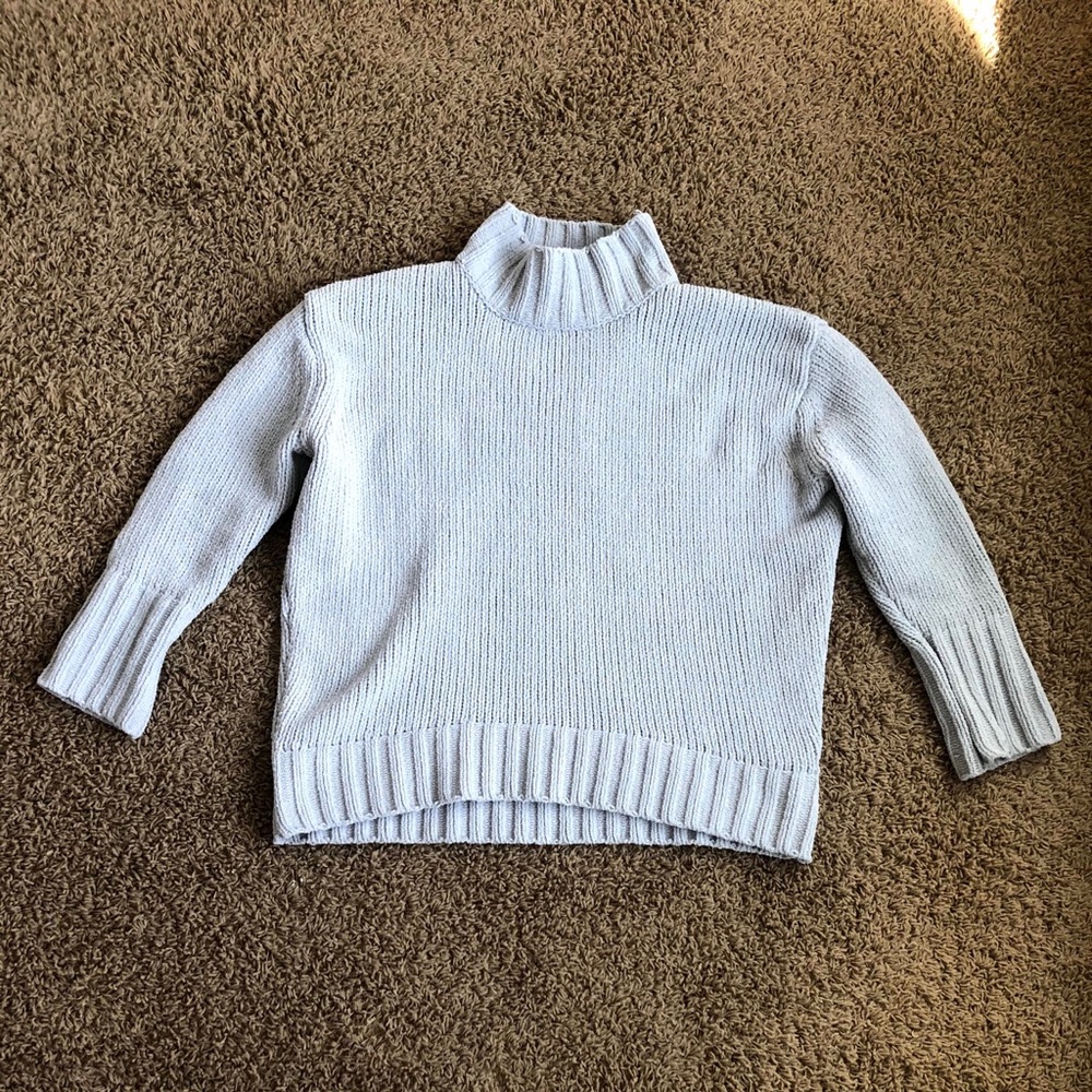 Philosophy Size M- Light Blue Fussy Long Sleeve